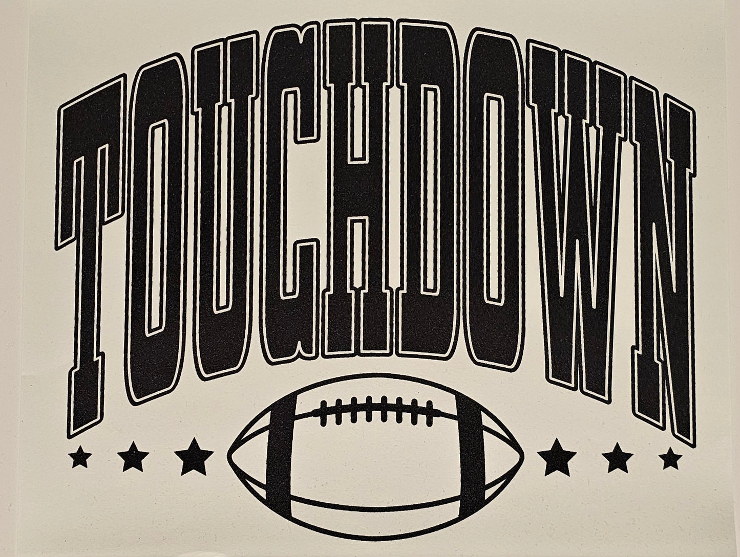 Touchdown screen print for t-shirts