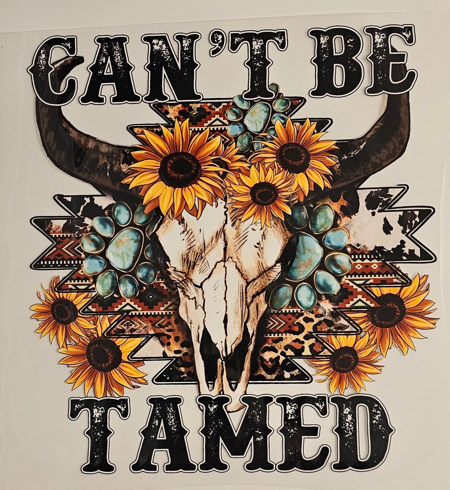 Can't be tamed dtf print for t-shirts