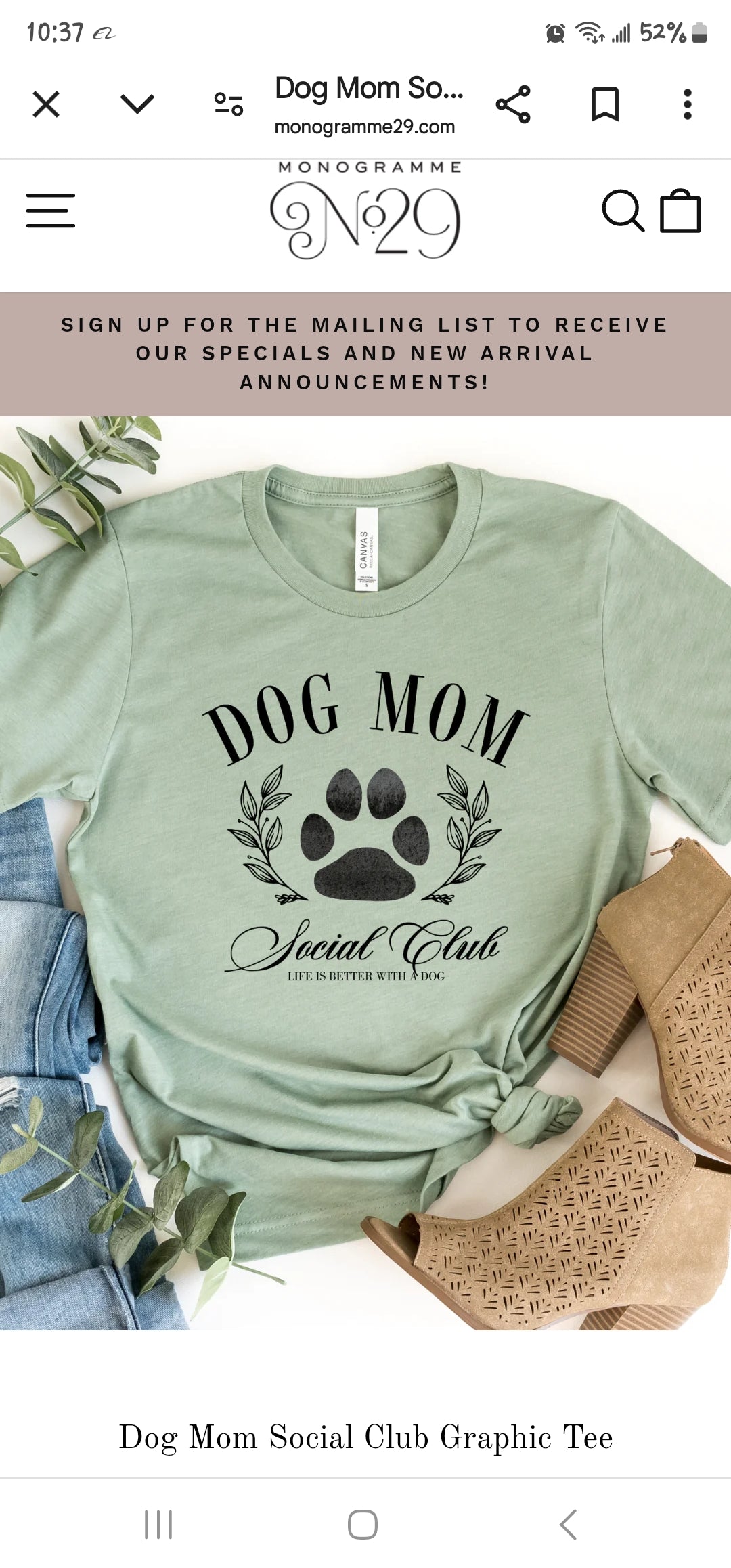 Dog mom social club t-shirt