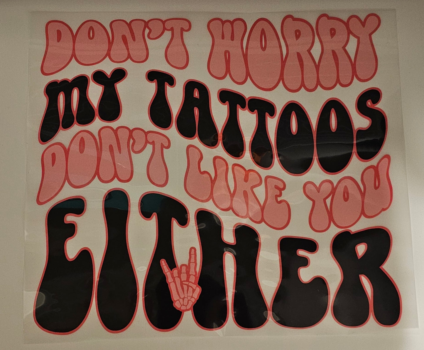 Tattoos dtf print for t-shirts