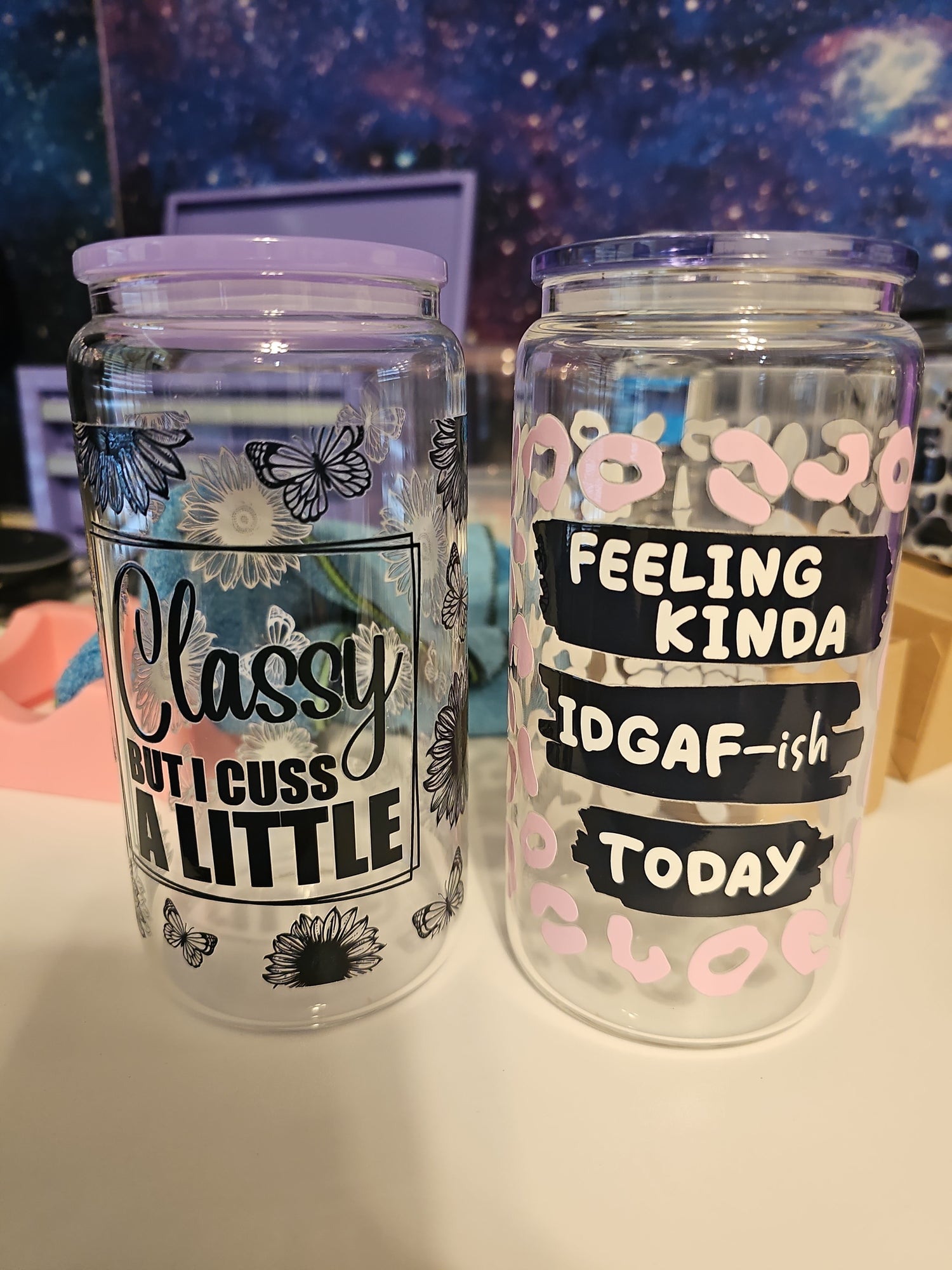 Glass 16 oz cups