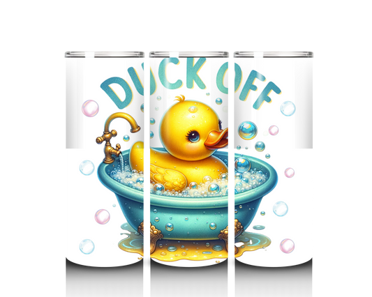 duck off tumbler wrap design
