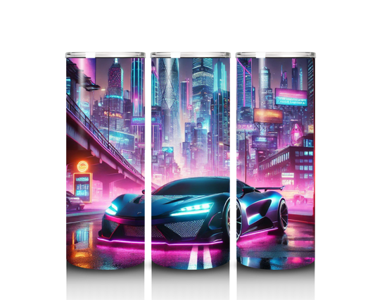exotic car tumbler wrap design