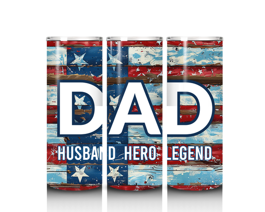 dad tumbler wrap design