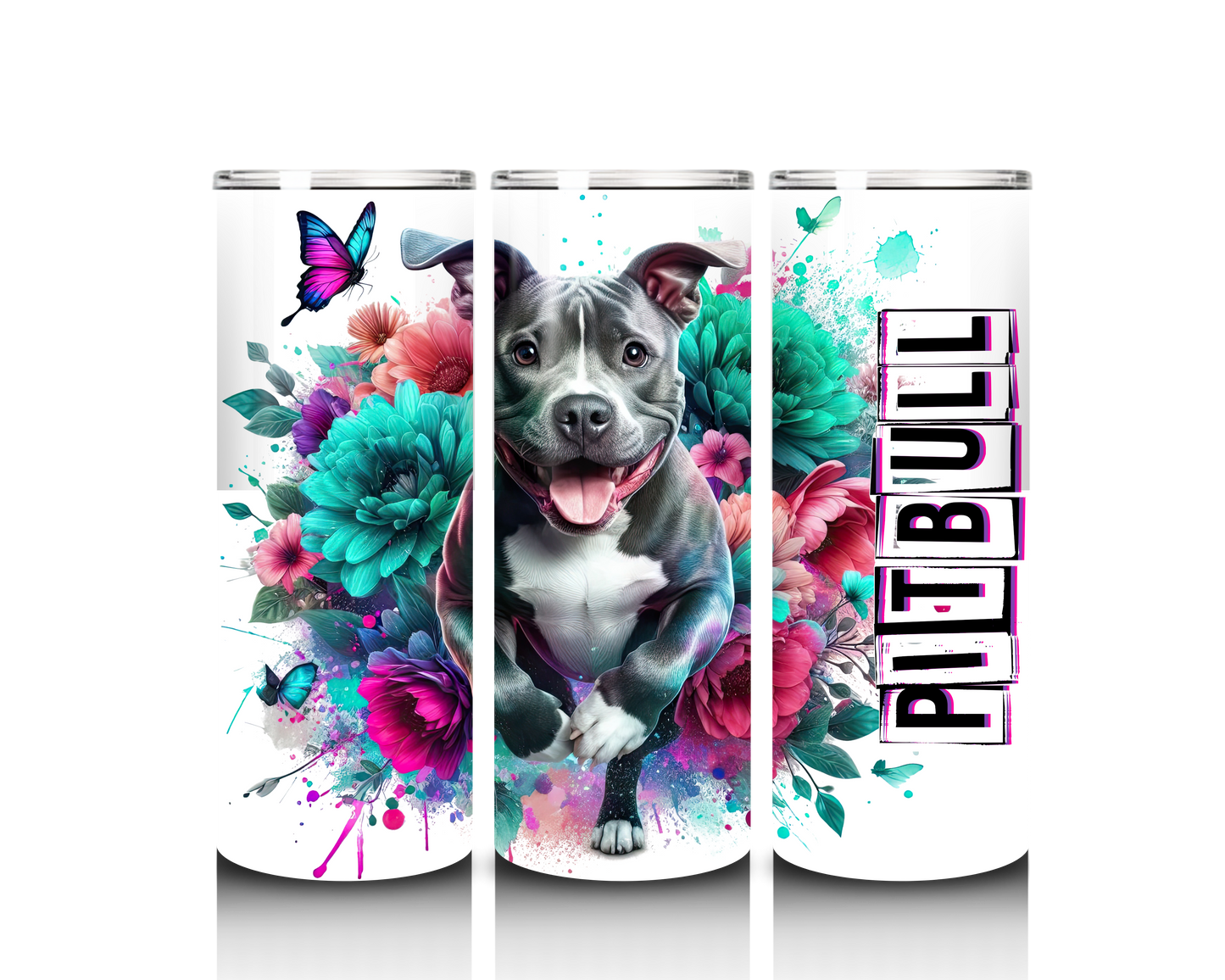 pitbull tumbler wrap design