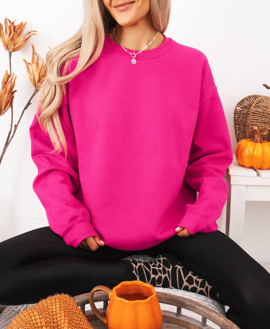 BUILD A CREWNECK HOT PINK