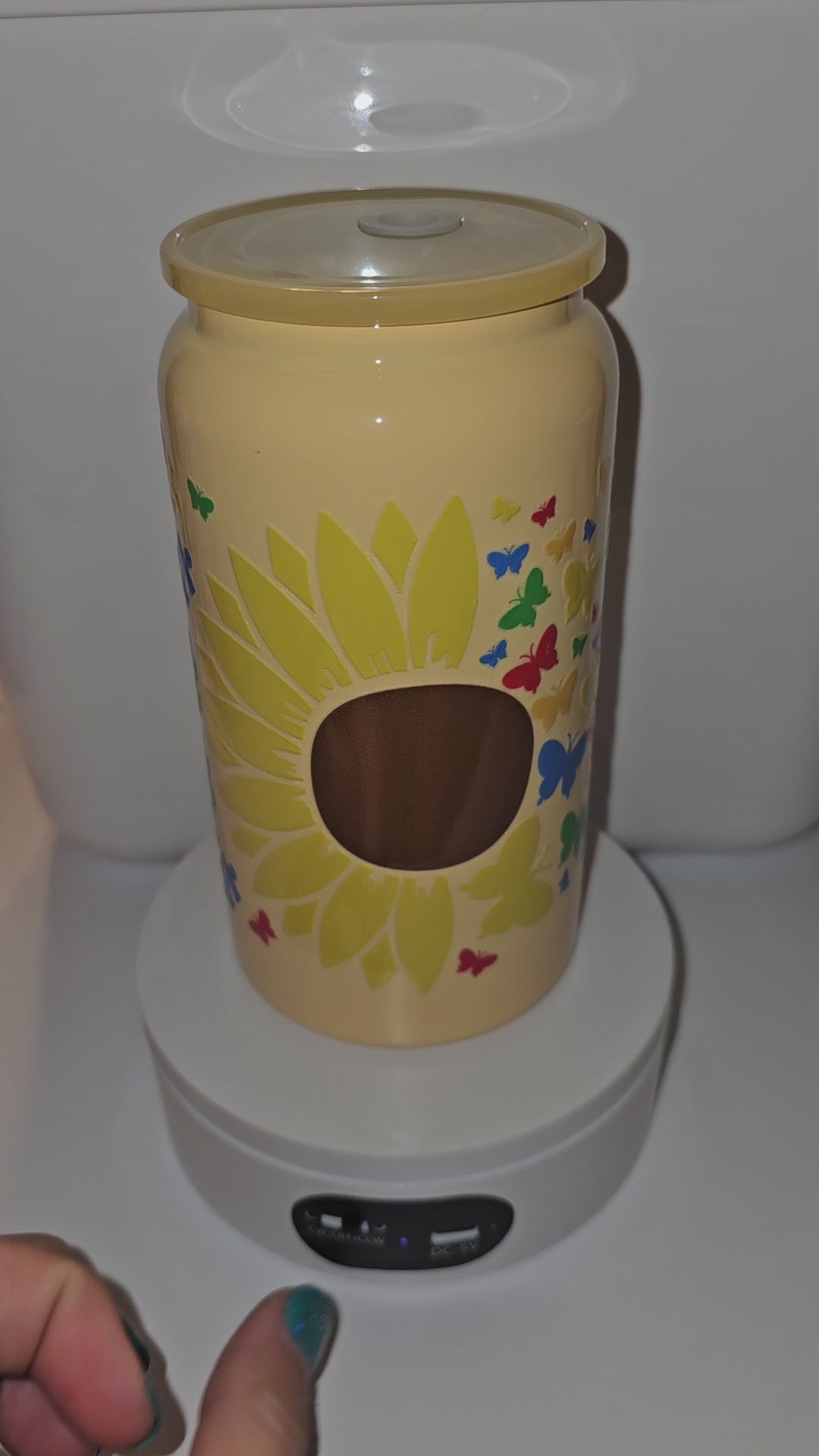 16 oz autism awareness stainless steel cup