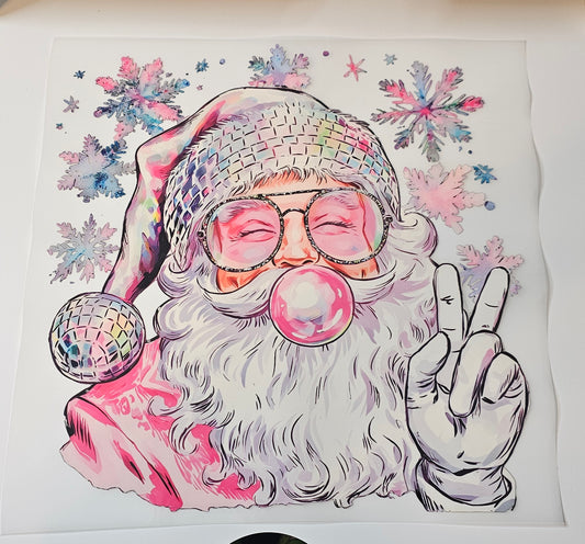 Santa dtf print for t-shirts