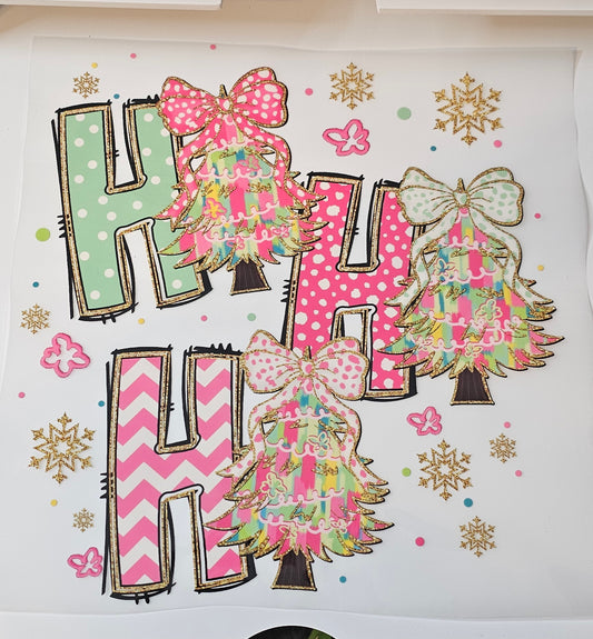 Christmas dtf print for t-shirts
