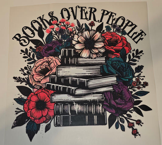 Books dtf print for shirt or tote bag