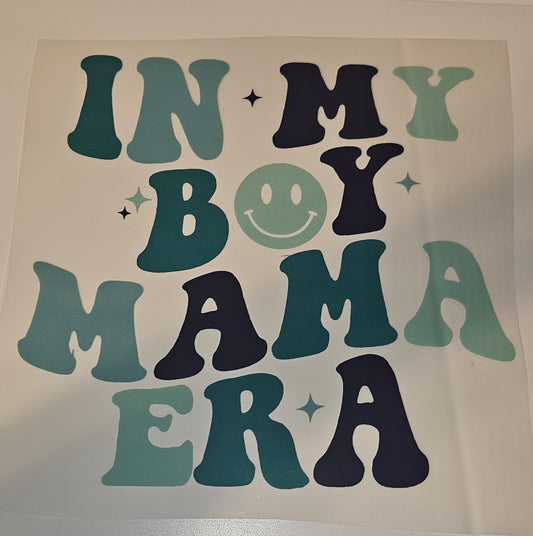 Boy mama era dtf print for shirt or tote