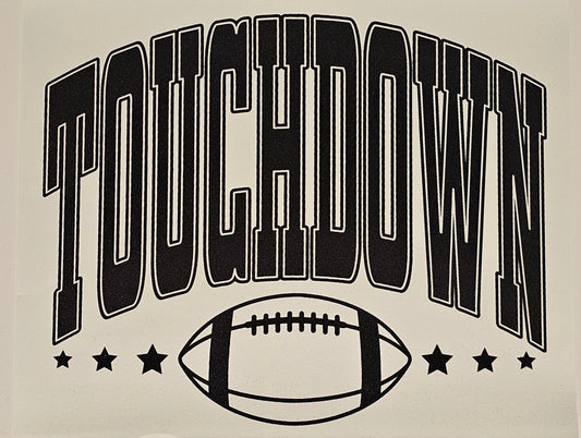 Touchdown screen print for t-shirts
