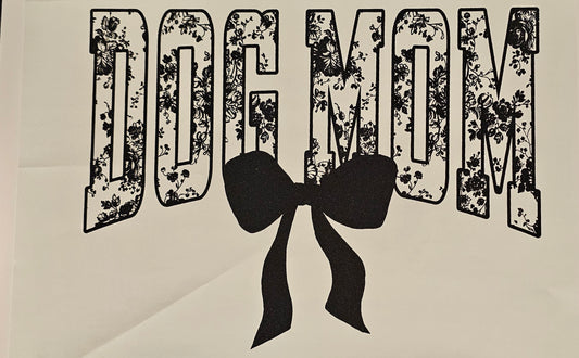 Dog mom screen print for t-shirts