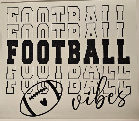 Football vibes screen print for t-shirts