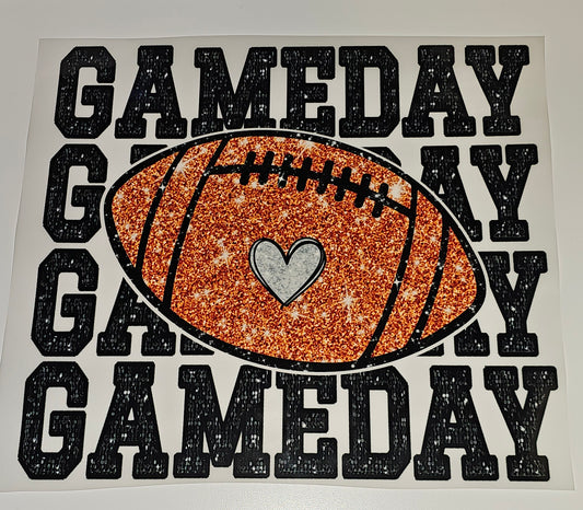 Game day dtf print for t-shirts
