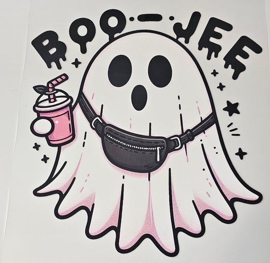 Boo-jee ghost screen print for t-shirts