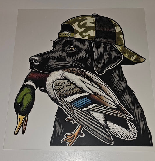 Duck hunting screen print